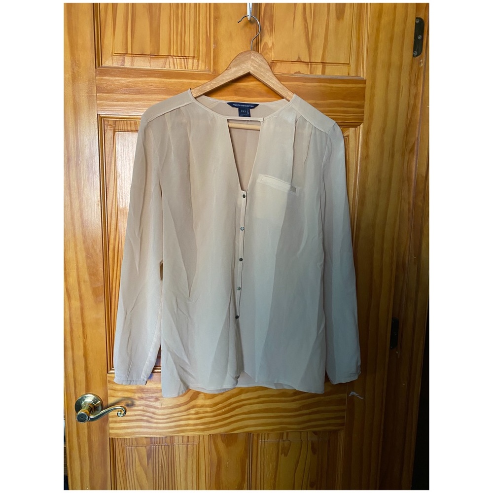 Pale Pink Sheer French Connection Top